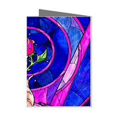 Stained Glass Rose Mini Greeting Cards (pkg Of 8) by Cowasu