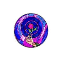 Stained Glass Rose Hat Clip Ball Marker by Cowasu