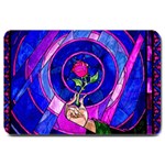 Stained Glass Rose Large Doormat 30 x20  Door Mat