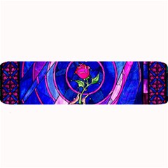 Stained Glass Rose Large Bar Mat by Cowasu