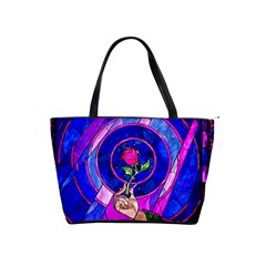 Stained Glass Rose Classic Shoulder Handbag by Cowasu