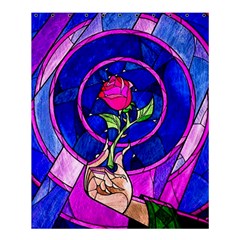 Stained Glass Rose Shower Curtain 60  X 72  (medium)  by Cowasu