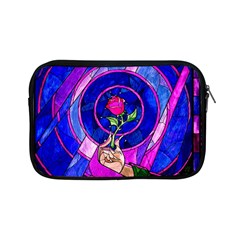 Stained Glass Rose Apple Ipad Mini Zipper Cases by Cowasu