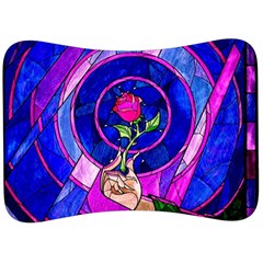 Stained Glass Rose Velour Seat Head Rest Cushion by Cowasu