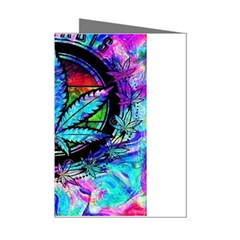 Cannabis Psychedelic Mini Greeting Cards (pkg Of 8) by Cowasu