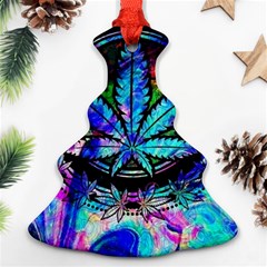 Cannabis Psychedelic Christmas Tree Ornament (two Sides)