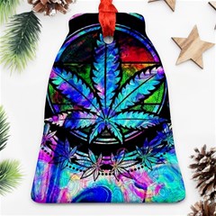 Cannabis Psychedelic Bell Ornament (two Sides) by Cowasu