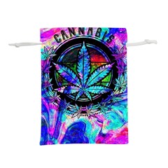 Cannabis Psychedelic Lightweight Drawstring Pouch (l) by Cowasu