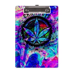 Cannabis Psychedelic A5 Acrylic Clipboard by Cowasu