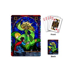 Beauty Stained Glass Rose Playing Cards Single Design (mini) by Cowasu