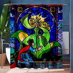 Beauty Stained Glass Rose Shower Curtain 60  X 72  (medium)  by Cowasu