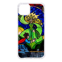 Beauty Stained Glass Rose Iphone 14 Plus Tpu Uv Print Case by Cowasu