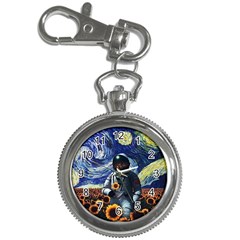 Starry Surreal Psychedelic Astronaut Space Key Chain Watches by Cowasu