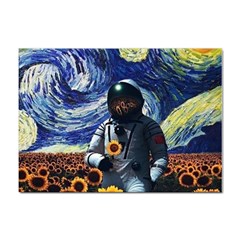 Starry Surreal Psychedelic Astronaut Space Sticker A4 (10 Pack) by Cowasu