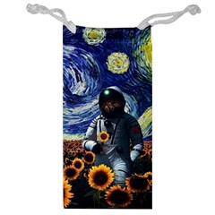 Starry Surreal Psychedelic Astronaut Space Jewelry Bag by Cowasu