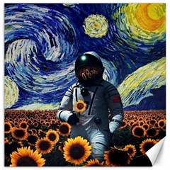 Starry Surreal Psychedelic Astronaut Space Canvas 20  X 20  by Cowasu