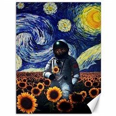 Starry Surreal Psychedelic Astronaut Space Canvas 36  X 48  by Cowasu