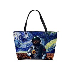 Starry Surreal Psychedelic Astronaut Space Classic Shoulder Handbag by Cowasu