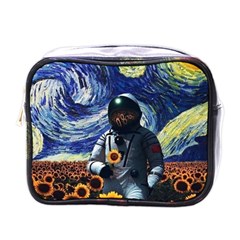 Starry Surreal Psychedelic Astronaut Space Mini Toiletries Bag (one Side) by Cowasu