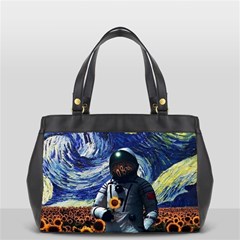 Starry Surreal Psychedelic Astronaut Space Oversize Office Handbag (2 Sides) by Cowasu