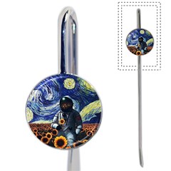 Starry Surreal Psychedelic Astronaut Space Book Mark by Cowasu