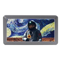 Starry Surreal Psychedelic Astronaut Space Memory Card Reader (mini) by Cowasu