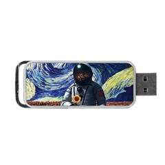 Starry Surreal Psychedelic Astronaut Space Portable Usb Flash (two Sides) by Cowasu