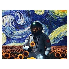 Starry Surreal Psychedelic Astronaut Space Premium Plush Fleece Blanket (extra Small) by Cowasu