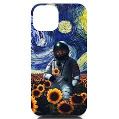 Starry Surreal Psychedelic Astronaut Space Iphone 14 Black Uv Print Case