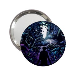 Horror Psychedelic Art 2 25  Handbag Mirrors by Cowasu