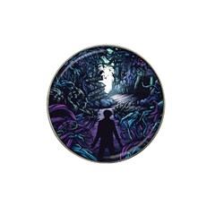 Horror Psychedelic Art Hat Clip Ball Marker (4 Pack) by Cowasu