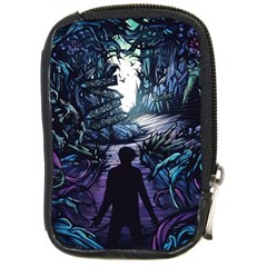 Horror Psychedelic Art Compact Camera Leather Case by Cowasu