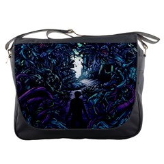 Horror Psychedelic Art Messenger Bag