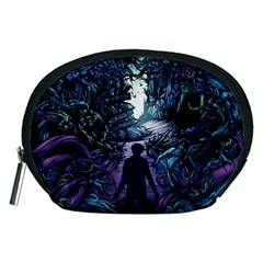 Horror Psychedelic Art Accessory Pouch (medium) by Cowasu