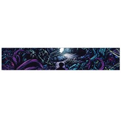 Horror Psychedelic Art Large Premium Plush Fleece Scarf  by Cowasu