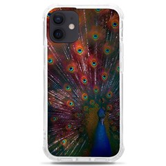 Red Peacock Feather Iphone 12 Mini Tpu Uv Print Case	 by Cowasu