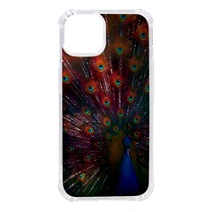 Red Peacock Feather Iphone 14 Tpu Uv Print Case