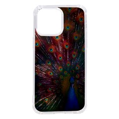 Red Peacock Feather Iphone 14 Pro Max Tpu Uv Print Case by Cowasu