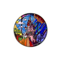 Beauty Stained Glass Castle Building Hat Clip Ball Marker (4 Pack) by Cowasu