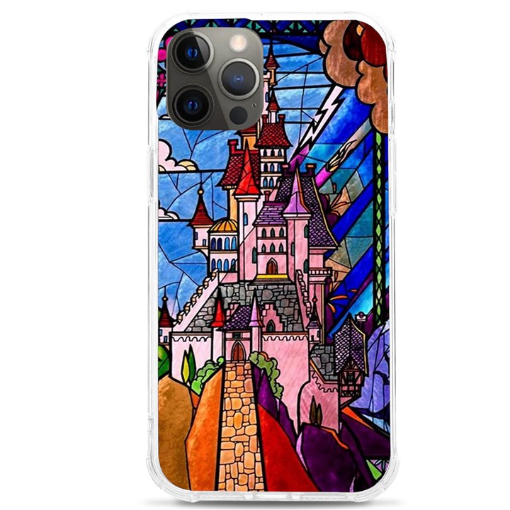 Beauty Stained Glass Castle Building iPhone 12 Pro max TPU UV Print Case