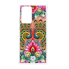 Pink Peacock Bird Pattern Texture Samsung Galaxy Note 20 Ultra Tpu Uv Case by Cowasu