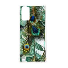 Peacock Feathers Feather Blue Green Samsung Galaxy Note 20 Tpu Uv Case by Cowasu