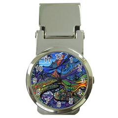 Psychedelic Landscape Money Clip Watches by Cowasu