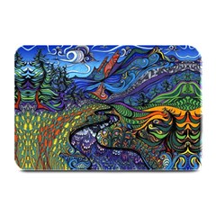 Psychedelic Landscape Plate Mats by Cowasu