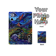 Psychedelic Landscape Playing Cards 54 Designs (mini) by Cowasu