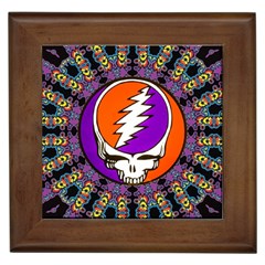 Gratefuldead Grateful Dead Pattern Framed Tile by Cowasu