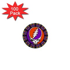 Gratefuldead Grateful Dead Pattern 1  Mini Buttons (100 Pack)  by Cowasu