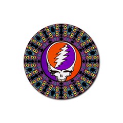 Gratefuldead Grateful Dead Pattern Rubber Coaster (round) by Cowasu