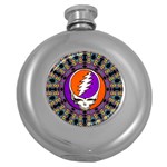 Gratefuldead Grateful Dead Pattern Round Hip Flask (5 oz) Front