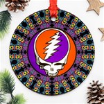 Gratefuldead Grateful Dead Pattern Round Ornament (Two Sides) Front